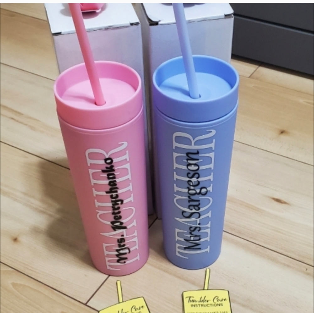 Customized Teacher tumbler qty 1